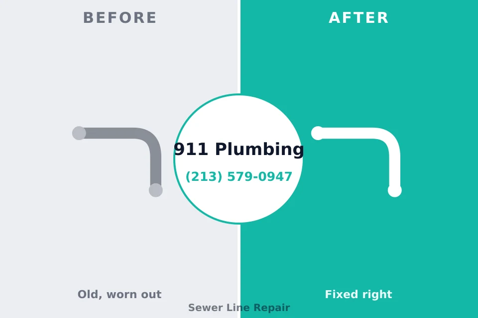 Before and after: plumbing company Fitchburg, MA